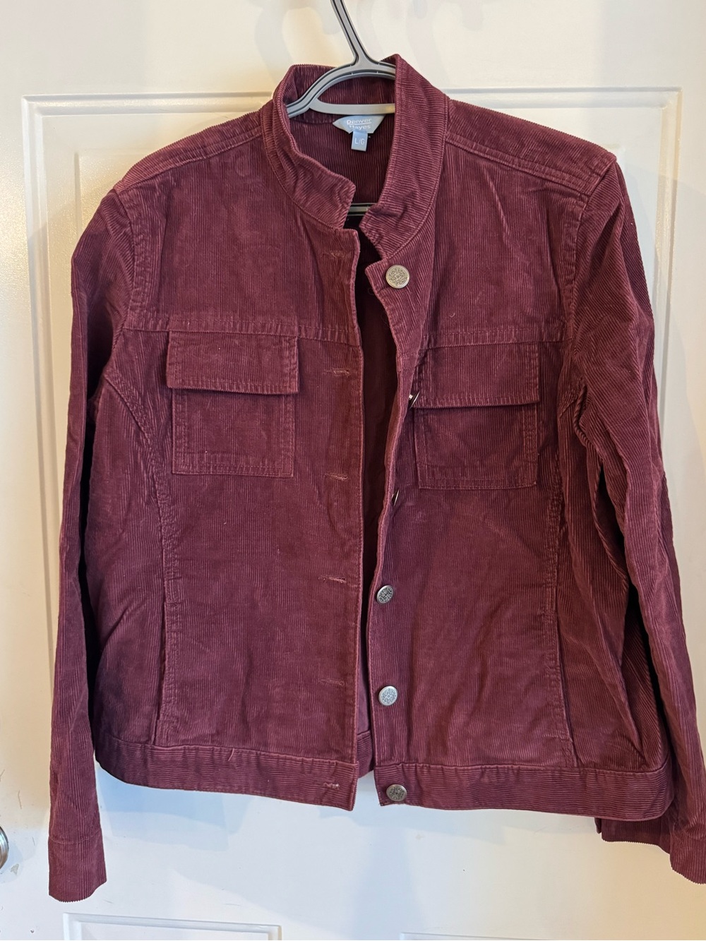 Denver Hayes Corduroy Jacket in Burgundy